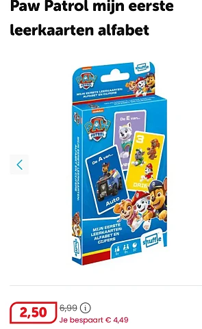 Kaartspellen kids aan €2,50