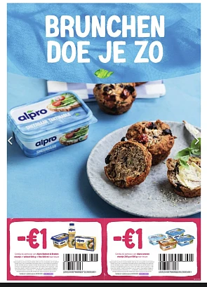 Bonnetjes in de zondag voor Alpro en vandemoortele