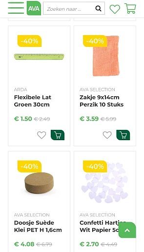 Ava laatste stuks 40%