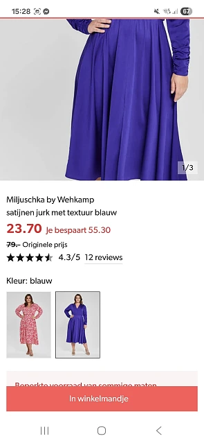 Miljuschka fans opgelet nu -70% op deze jurk speciaal voor vrouwen met wat meer🎀