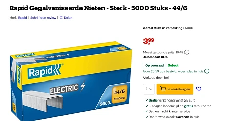 5000 nietjes