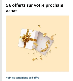 5 euro korting vanaf 15 bij amazon fr?