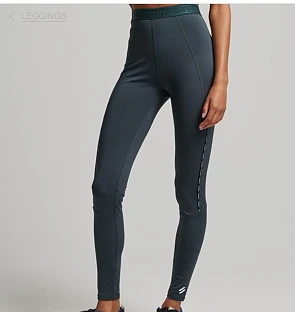 Superdry Elastische legging met Train-merklogo maat 36