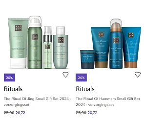 -20% op Rituals verzorgingssets bij De Bijenkorf 🐝