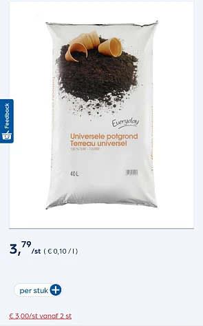 Everyday potgrond 40L