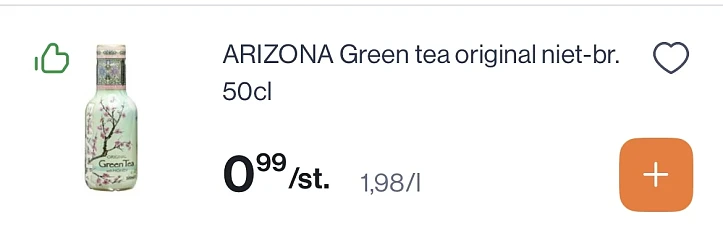 Arizona 500 ml goedkoper reactie Kruidvat