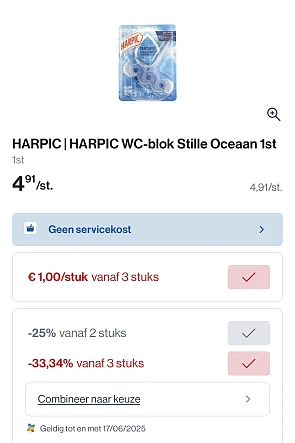 Harpic wc blokjes super promo