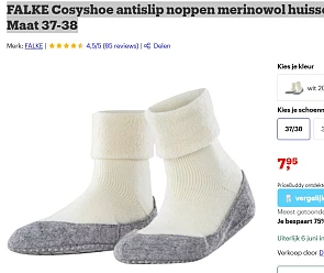 Falke huissokken/pantoffels maat 37-38