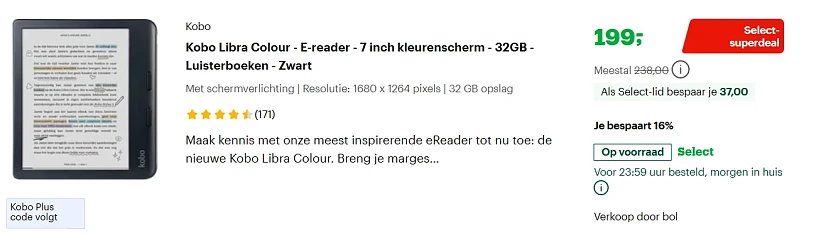 select dagdeal E-reader