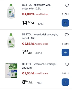 Mooie koopjes op dettol producten