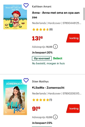 Korting op kinderboeken