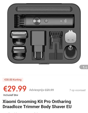 Xiaomi grooming kit pro voor 29,99€ bij ochama