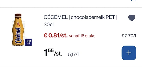 Cecemel flesje 30 cl reactie Carrefour