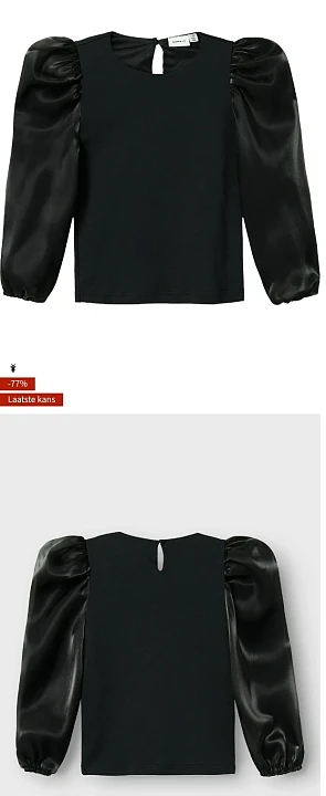 Name it zwarte blouse voor meisjes