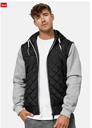 HARRY bodywarmer zwart met kap