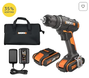 WORX 20V Snoerloze Boormachine