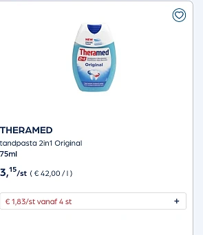 Theramed tandpasta 2in1 Original 75ml