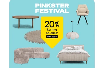 20% op alles bij Leenbakker