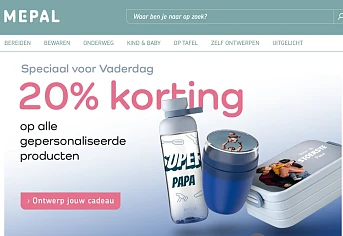 Mepal: 20% korting op gepersonaliseerde cadeau's
