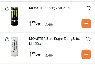 Monster energiedrank goedkoper