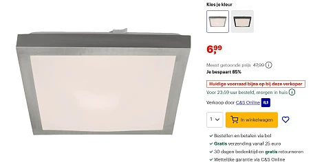 led plafondlamp bij bol