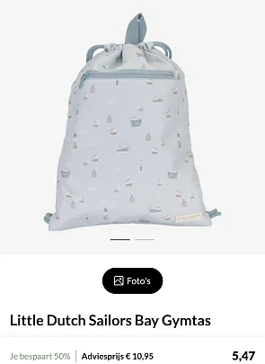 Little dutch gymtas aan 5,47€