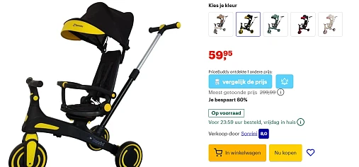 Sonrini 5-in-1 Meegroeiende Driewieler