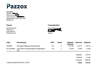 Pazzox: €5 korting