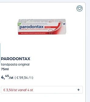 Parodontax tandpasta original 75ml