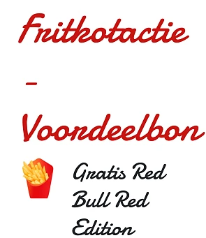 Fritkotactie red bull red edition