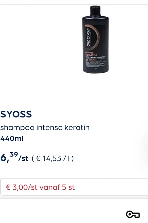 Syoss shampoo en conditioner goedkoper