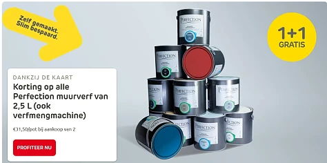 Korting op alle Perfection muurverf