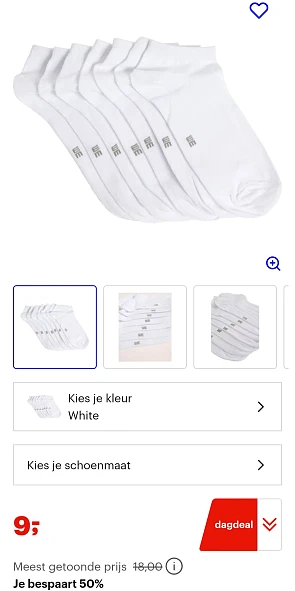 We fashion sneakersokken maat 39/42 -50% op bol.com