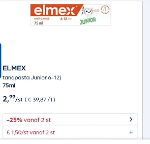 Elmex -25% extra