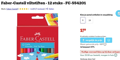 Faber Castell viltstiften 12 stuks