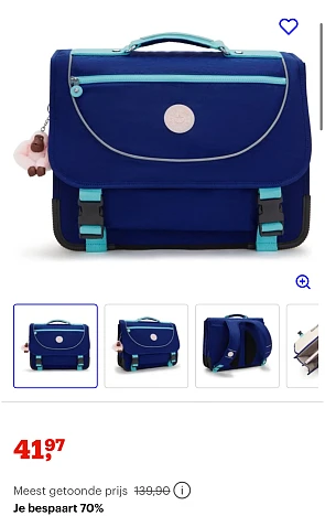 Kipling boekentas -70%