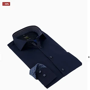 Olymp overhemd donkerblauw No. Six