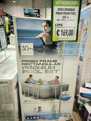 Intex zwembaden en filters tot 50% korting bij Safti Massemen