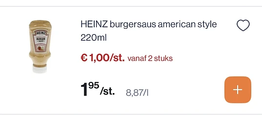 Heinz koude sausjes met mooie korting