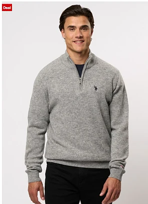 U.S. Polo Assn. KEVIN - Trui - grey melange
