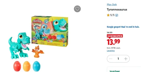 Play-Doh Dino Crew Crunchin' T-Rex goedkoop bij Lidl/Amazon