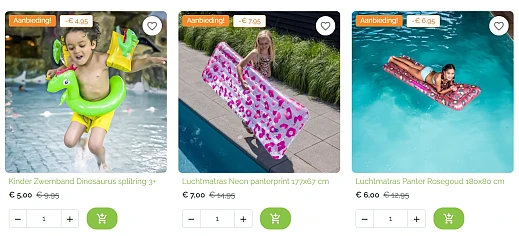 Tot -60% op zwembad speelgoed bij Jokershop