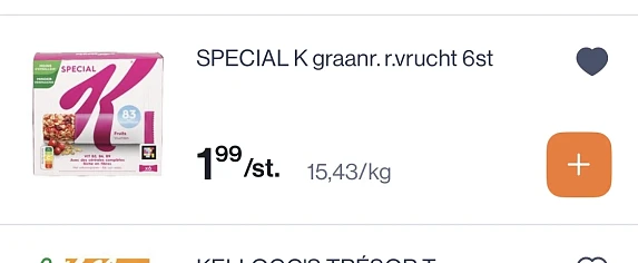 Kellogs Graanrepen in mooie korting
