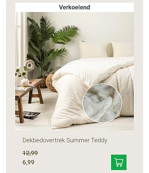 Summer Teddy dekbed vanaf 6,99€!