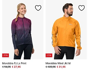 Exclusieve verkoop fietskleding/accessoires Jack wolfskin