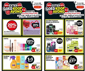 Extra goedkoopavond woensdag 18 juni 🔺 Kruidvat