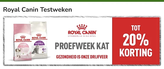 Zooplus proefweek voor uw kat