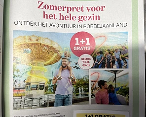 1+1 gratis tiket voor Bobbejaanland bij Libelle