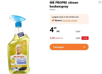 Mr propre Citroën keukenspray 800 ml -50%
