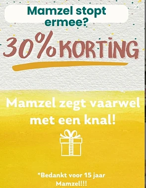 30% korting in de webshop van Mamzel